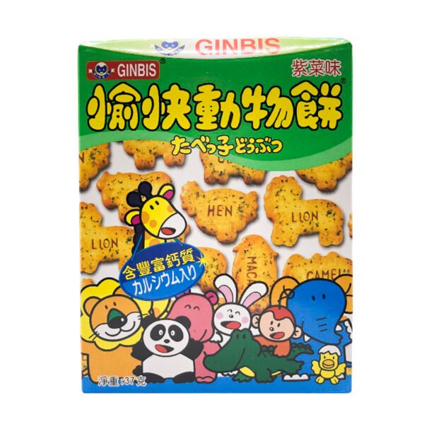 愉快動物餅紫菜味 37g